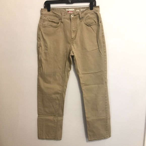 levis denizen 231 athletic fit khakis